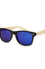 Classic Frame Bamboo Mirror Lens Unisex Mens Womens Sunnies Shark Eyes, Inc