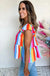 Red Stripe Ruffled Straps Babydoll Tank Top Dear lover