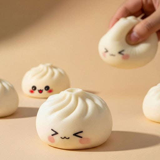 Find the Grilled Dumpling! Figure Random Squishy Fidget K-Wonderland