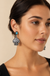 Checker Spade Dangle Earrings Snowing West