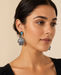 Checker Spade Dangle Earrings Snowing West
