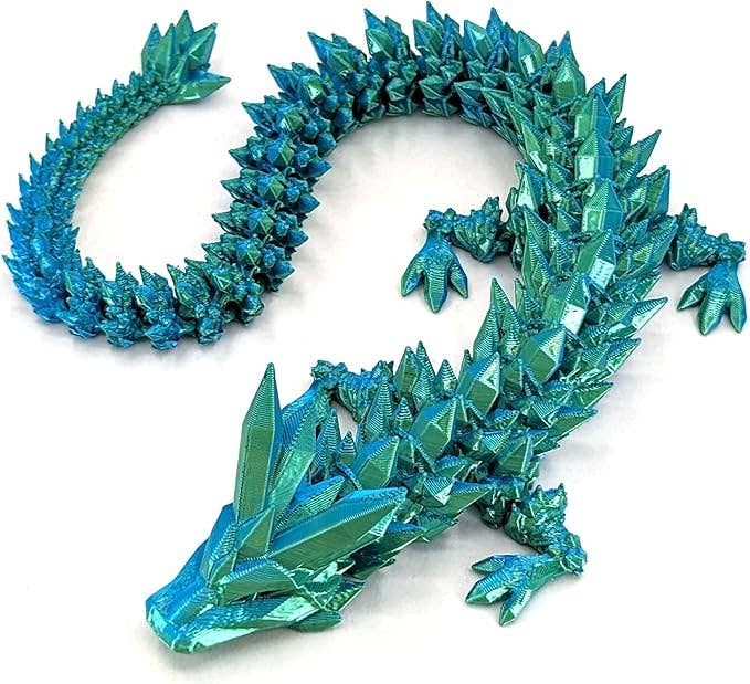 3D Printed Dragon With Egg Fidget Toy - Multiple Colours