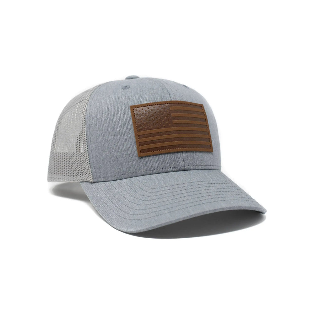American Flag Hat - Grey 13 Stripes