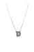 Checkered Bubble Initial Necklace Snowing West