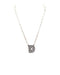Checkered Bubble Initial Necklace Snowing West