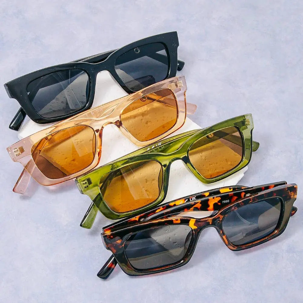 Acetate Rectangle Sunglasses Set Collections by Fame Accessories