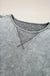 Philippine Gray Mineral Wash Exposed Seam Drop Shoulder Oversized Tee Dear lover