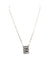 Checkered Bubble Initial Necklace Snowing West