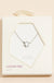 6mm Cubic Zirconia Stone Charm Necklace - LECCE