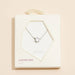 6mm Cubic Zirconia Stone Charm Necklace - LECCE
