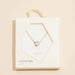 6mm Cubic Zirconia Stone Charm Necklace - LECCE