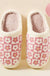 6Pairs - Floral Fuzzy Home Slippers - LECCE