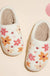 6Pairs - Floral Fuzzy Home Slippers - LECCE
