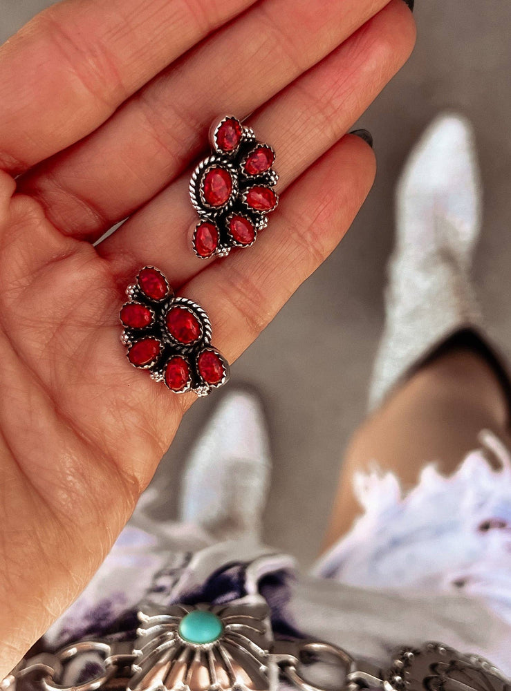 Cute Little Half Cluster Blossom Earrings - MADE TO ORDER Krush Kandy