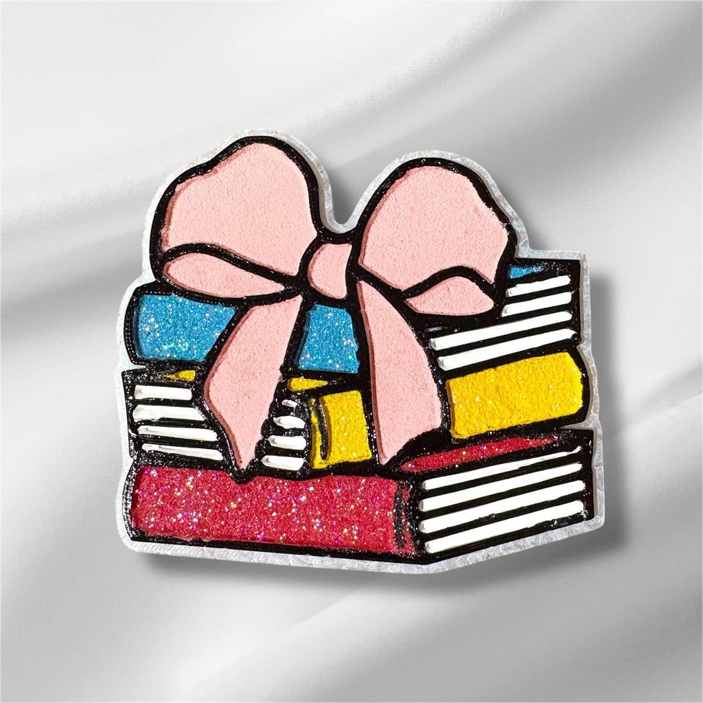 Stacked Books Car Freshie – Handmade Scented Air Freshener