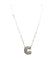 Checkered Bubble Initial Necklace Snowing West