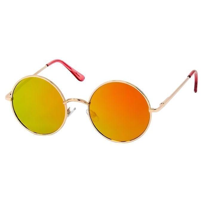 Medium Round Shades Flat Lens