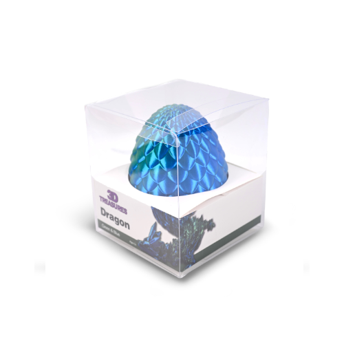 3D Printed Dragon With Egg Fidget Toy - Multiple Colours