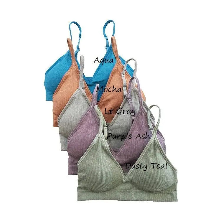 Ribbed Seamless Bralette anemone