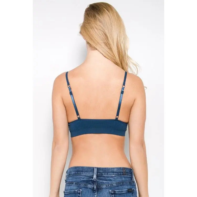 Ribbed Seamless Bralette anemone