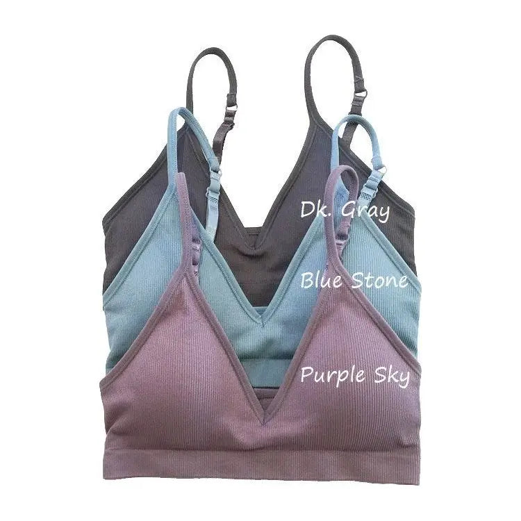 Ribbed Seamless Bralette anemone