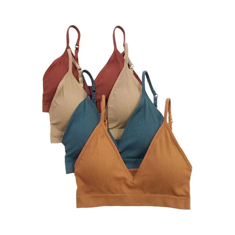 Bralette de canalé sin costuras