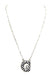 Checkered Bubble Initial Necklace Snowing West