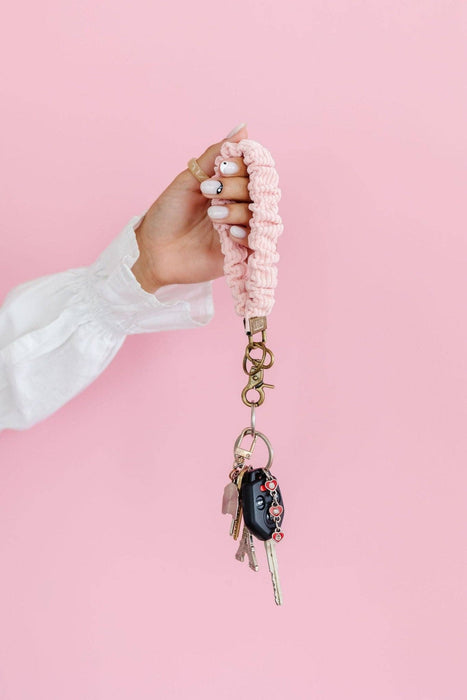 Rose Corduroy Keychain