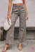 Brown Leopard Frayed Wide Leg High Waist Jeans Dear Lover