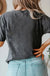 Black Leopard Skull Graphic Print Short Sleeve T Shirt Dear lover