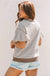 Striped Ruffle Short Sleeve Top Dear lover