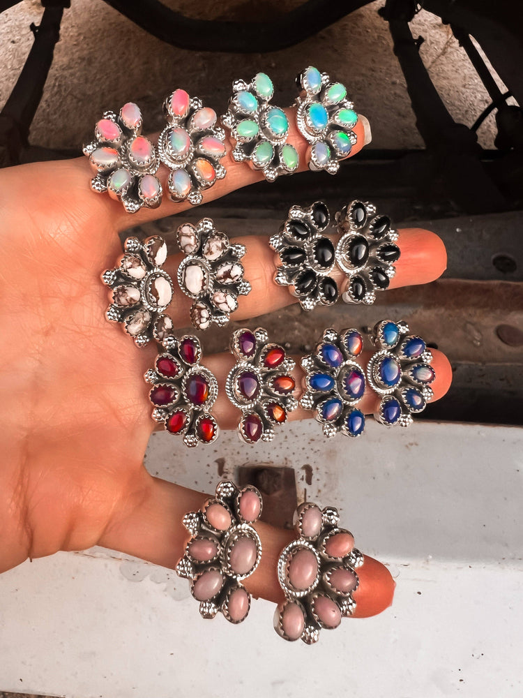 Cute Little Half Cluster Blossom Earrings - MADE TO ORDER Krush Kandy