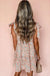 Orange Rose Floral Knotted Straps Tiered Babydoll Dress Dear lover