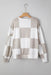 Checkered Long Sleeve Top Dear lover