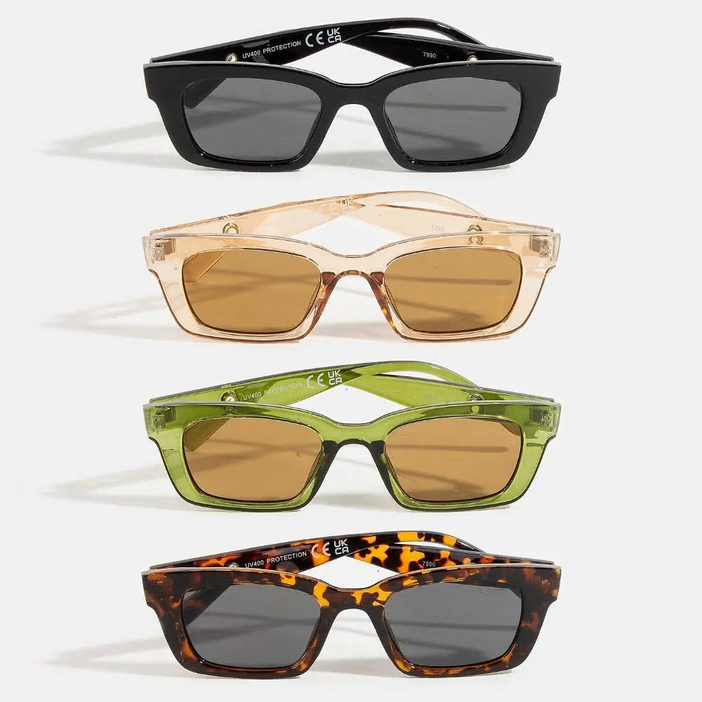Acetate Rectangle Sunglasses Set Collections by Fame Accessories