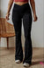 Black V Shape High Waist Flared Leggings Dear lover