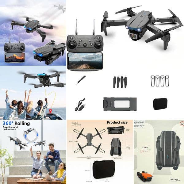 Camera Drone - #E99 - Colors May Vary - Camera, Real Time, L