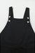 Black Drawstring Buttoned Straps Cropped Overall Dear lover