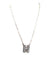 Checkered Bubble Initial Necklace Snowing West