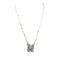 Checkered Bubble Initial Necklace Snowing West
