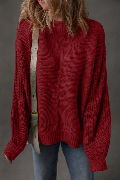 Front Seam Loose Sweater