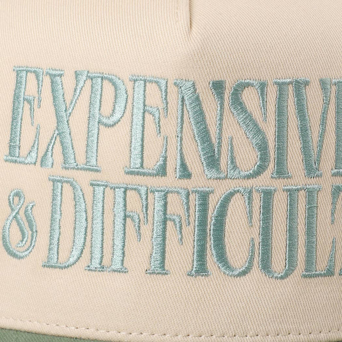 EXPENSIVE and DIFFICULT Embroidered Trucker Hat Fashion City