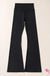 Black V Shape High Waist Flared Leggings Dear lover