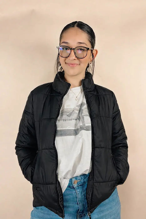 Quilted Poly Cozy Lined Puffer Snobbish