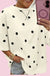 Polka Dot Print Crossed Seam Detail Oversize Tee Dear lover