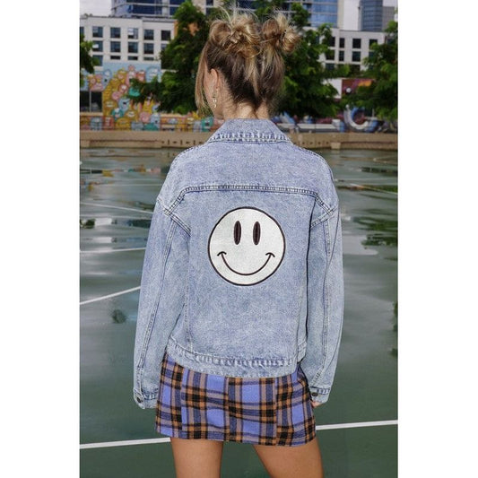 Smile Embroidered Jacket