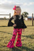 Western Black Bull & Aztec Bell-Bottom Girls Set