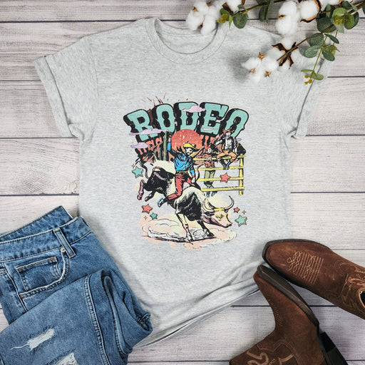 Rodeo Bull Ride T-Shirt T-Art Fashion