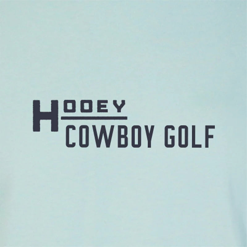 "Country Clubbin' " Cloud Blue Cowboy Golf T-shirt