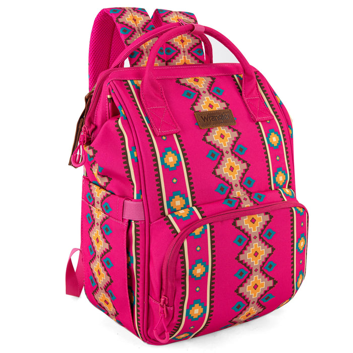 Wrangler Hot Pink Aztec Printed Callie Backpack